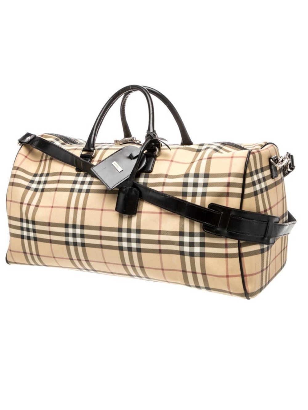 Burberry Nova Check Boston Bag OG Burberry Design Absolute Classic & Authentic - Picture 2 of 15